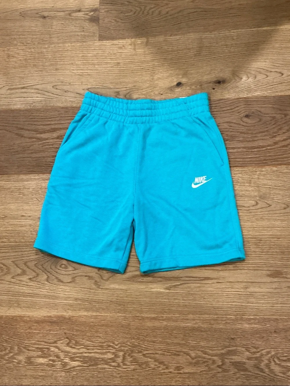 Nike Kids Teal Athletic Shorts with White Logo
